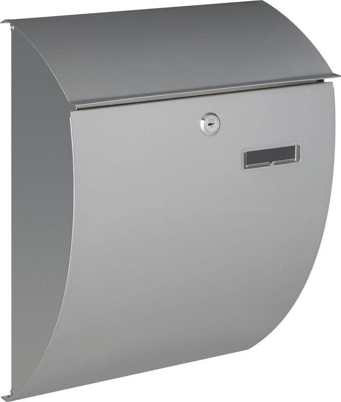 Perel - Nice Brievenbus - Zilvergrijs - Gegalvaniseerd Staal - Met Slot