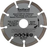 Toolland Diamantschij - 230 M - Gesegmenteer - Droog Snijde - 6600 Tp - 80 M/ - Voor Granie - Stee