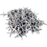 Toolland Tegelkruis, 250 stuks, kunststof, wit, voegbreedte 4 mm