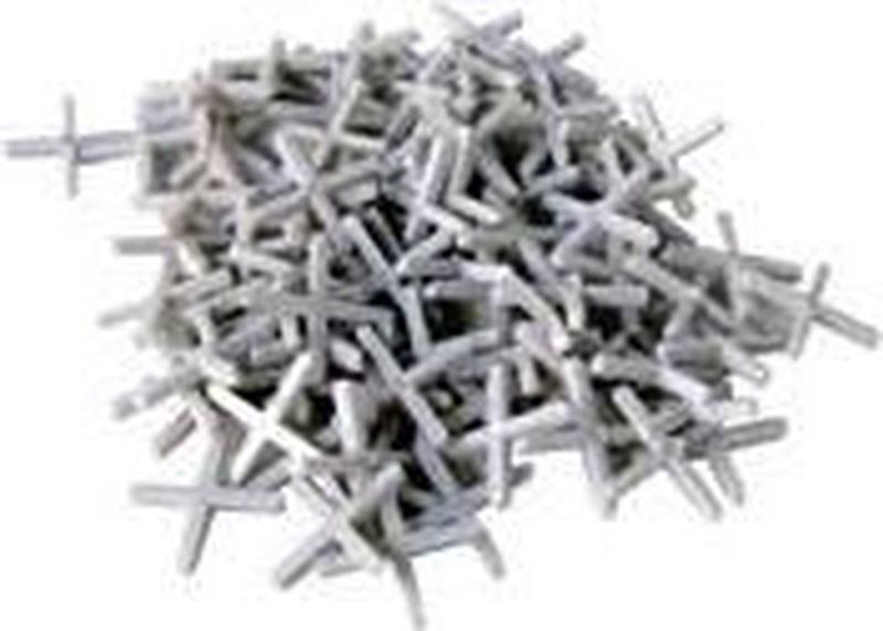 Toolland Tegelkruis, 250 stuks, kunststof, wit, voegbreedte 4 mm