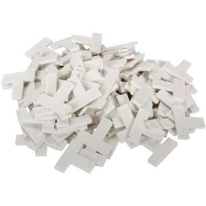 Toolland Tegelkrui - T-stu - 100 Stuk - Kunststo - Wi - Voegbreedte 10 Mm