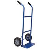 Toolland Steekwagen, met veiligheidshandgrepen, staal, blauw, laadvermogen 200 kg - QT103