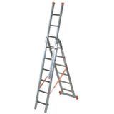 Perel Gereedschapskoffer, 3-delige set, verschillende maten, 3 kleuren, met schouderriem, sleutelvergrendeling, 2 sleutels, aluminium, max. 460 x 335 x 150 mm