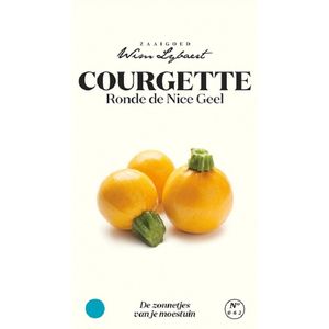 Courgette Rond de Nice Geel - Compacte Courgette voor Gevulde Gerechten - Zaaigoed Wim Lybaert
