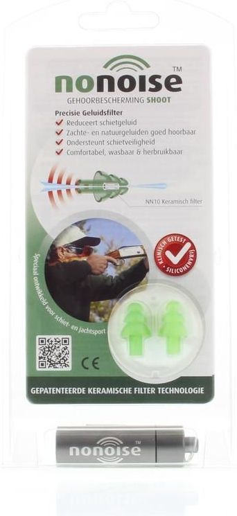 NoNoise - Shoot - Oordoppen - Transparant - Hypoallergene Kunststof