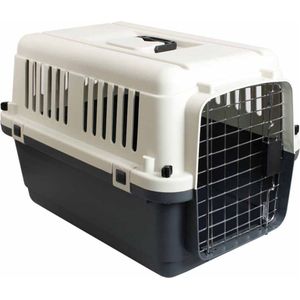Flamingo reiskennel Nomad grijs/zwart - 81 x 56 x 59 cm