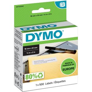 DYMO Authentieke Kleine Multifunctionele Labels (19 mm x 51 mm)