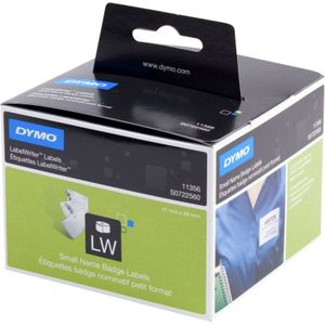 DYMO Authentieke LabelWriter Kleine Naambadge Label Wit (41 mm x 89 mm)