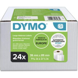 Dymo Etiketten Adres/Postzegels Bulk 36x89 Code: 99012 (eigen Gebruik)