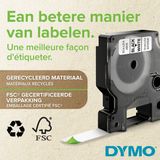 Dymo - S0720720 - Etiketteringstape - Rood - D1 Standaardlabels - Polyester