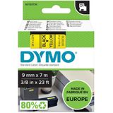 DYMO S0720730 / 40918 tape zwart op geel 9mm (origineel)