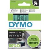 Dymo S0720740 / 40919 tape zwart op groen 9 mm (origineel)