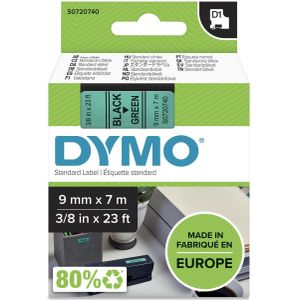 Dymo 40919 (S0720740) - (9 mm) - Schwarz auf grün - Tape