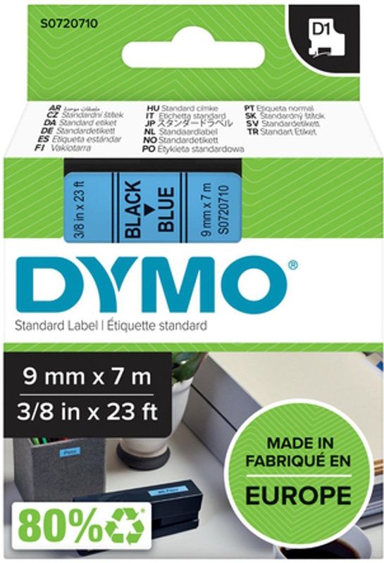 Dymo - D1 - Labeltape - Blauw - Polyester - 5 Stuks