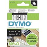 Dymo - 43613 - Labeltape - Zwart op Wit - Polyester - 6mm x 7m