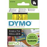 Dymo - 43618 - Labeltape - Zwart op Geel - Polyester - 6mm x 7m