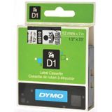 DYMO D1 Labels Zwart Print on Transparant 12mm x 7m Self-Adhesive for LabelManager Label Printers / S0720500