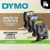 DYMO Authentieke D1 labels Zwart-Wit (12 mm x 7 m)