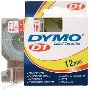 Dymo S0720550 / 45015 tape rood op wit 12 mm (origineel)