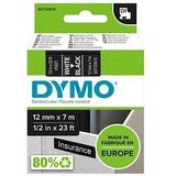 Dymo 45021 (S0720610) - (12 mm) - Weiß auf schwarz - Tape