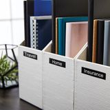 Dymo - 45021 - Labeltape - Wit op Zwart - Polyester - 12mm x 7m