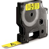 Dymo - LabelManager D1 - Labeltape - Zwart op Geel - Polyester - 12mm - 5 Stuks