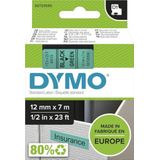 Dymo - LabelManager D1 - Labeltape - Groen - Polyester - 12mm - 5 Stuks