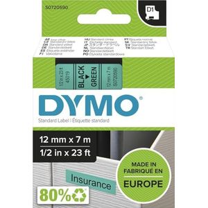 DYMO Cf5nastri D1 12 MMX7 M zwart/groen