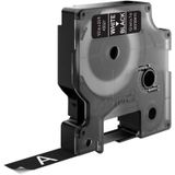 Labeltape dymo labelmanager d1 polyester 12mm zw | 5 stuks