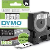 Labeltape - Dymo 45803 D1 - Polyester - Zwart op Wit - 19mm x 7m