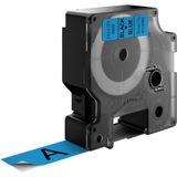 Dymo Tape 45806 (S0720860) Blauw op zwart (12 mm)