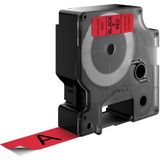 Dymo Tape 45807 (S0720870) Zwart op rood (19 mm)