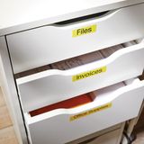 DYMO - D1 Labels - Zwart op Geel - 19 mm x 7 m - Zelfklevend Etiket