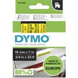 DYMO - D1 Labels - Zwart op Geel - 19 mm x 7 m - Zelfklevend Etiket