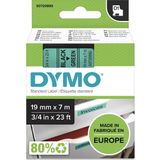 DYMO - D1 Labels - Zwarte Tekst op Groen - 19 mm x 7 m - Zelfklevend