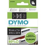 Dymo - LabelManager - Labeltape - Polyester - Wit op Zwart - 19mm