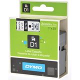 Dymo - LabelManager D1 - Labeltape - Zwart op Wit - 24mm - 5 Stuks
