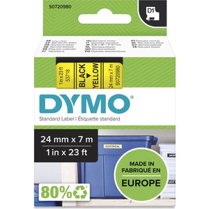 Dymo - D1 53718 - Label Tape - 24 Mm - Zwart/Wit