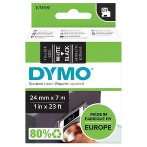 Labeltape dymo labelmanager d1 polyester 24mm zw | 1 stuk