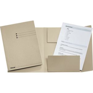 Esselte Manilla 3-klepsmap - A4 - 50 stuks - Grijs