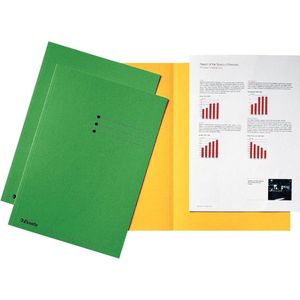 Esselte dossiermap groen, karton van 180 g/m², pak van 100 stuks
