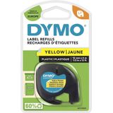 Dymo S0721620 / 91202 plastic tape geel 12 mm (origineel)