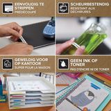 Dymo - LetraTag - Labeltape - 12mm - Zwart op Groen - Plastic - 4m