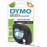 Plastic Tape, b: 12 mm, l: 4 m, 4 m, wit