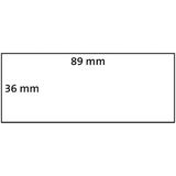 DYMO LabelWriter 36mm x 89mm Grote Adreslabels (transparant) 1 rol x 260 labels