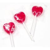 Cand'Art Hart Lollies - 100 stuks - Hartjes lolly