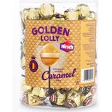 Hirsch - Golden Lolly - 100x12 Gram - Karamel Na Smaak - Belgische Caramel - Lollie