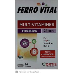 Ortis ferro vital multivitaminen tabletten 24TB