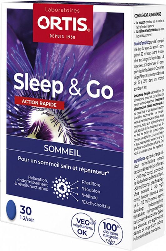 Ortis Sleep en Go 30 tabletten