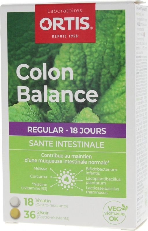 Ortis - Colon Balance Regular - Multivitaminen - Verrijkt met Citroenmelisse